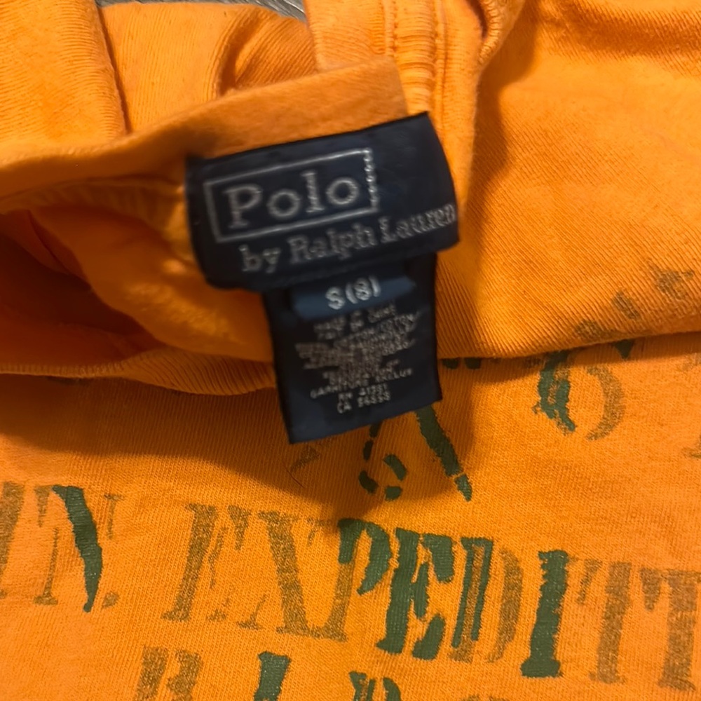 Polo by Ralph Lauren Orange Short Sleeve boys Tee - Picture 3 of 5